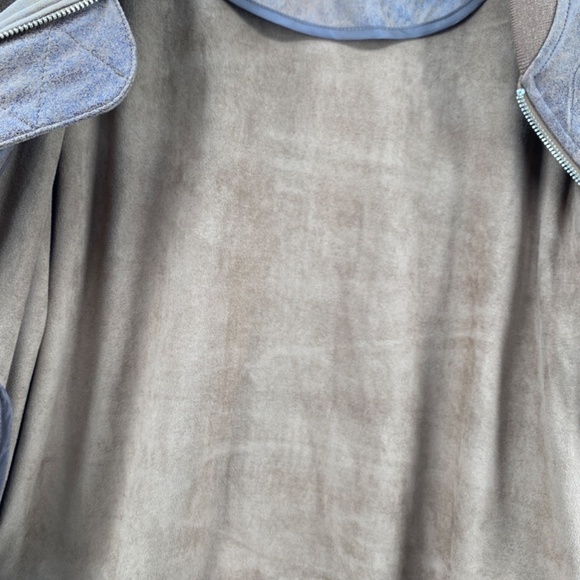 Dex Jacket Woman's Size Medium Distressed Faux Leather Long Sleeve Full Zip - Picture 15 of 15